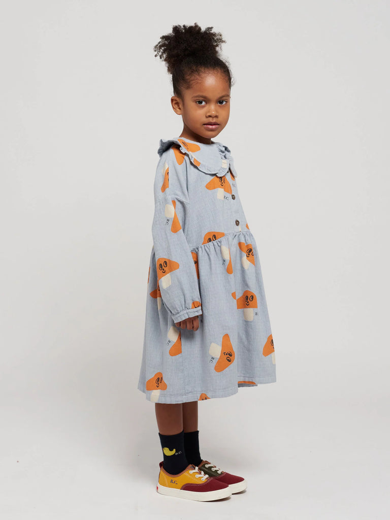 SALE Mr. Mushroom All Over Woven Dress by Bobo Choses