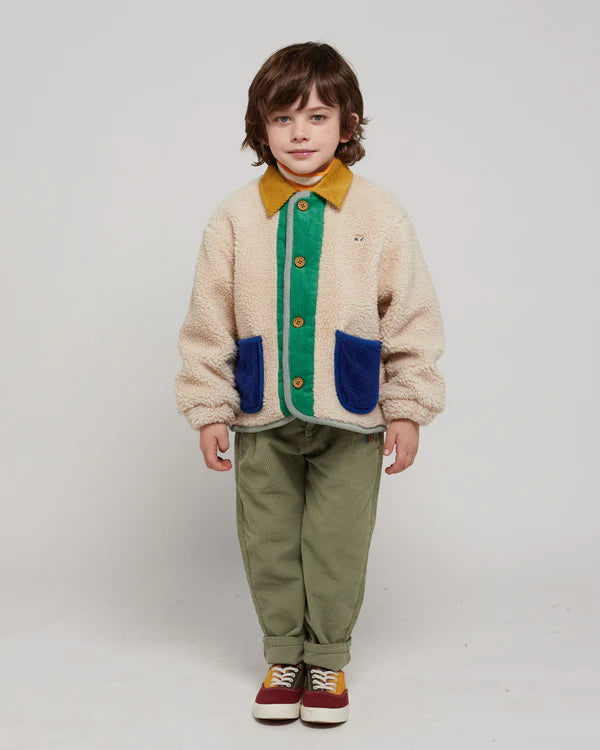 Color Block Sheepskin Jacket by Bobo Choses