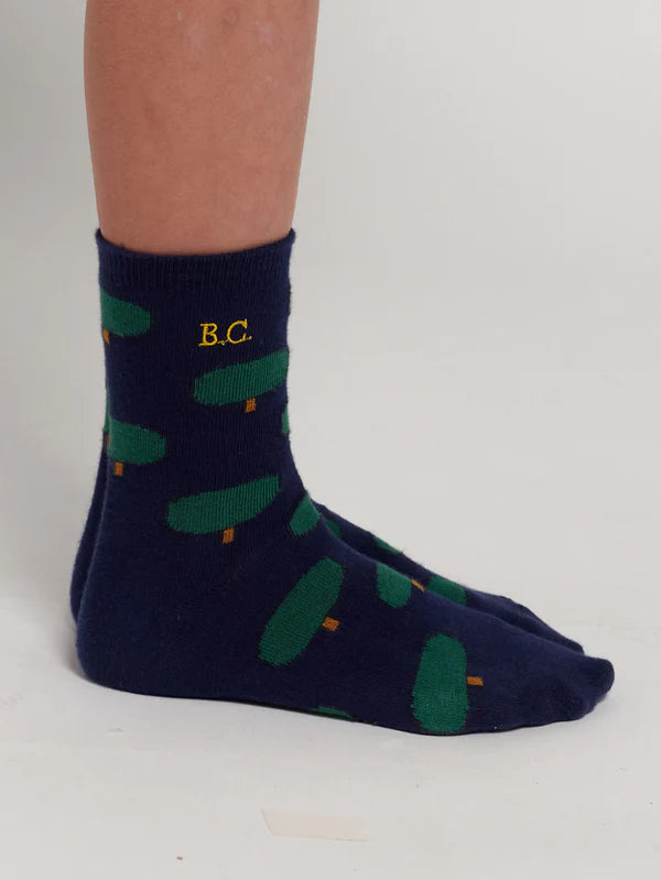 Green Tree All Over Long Socks by Bobo Choses