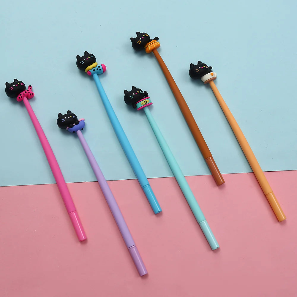 Black Cat Wiggle Gel Pen