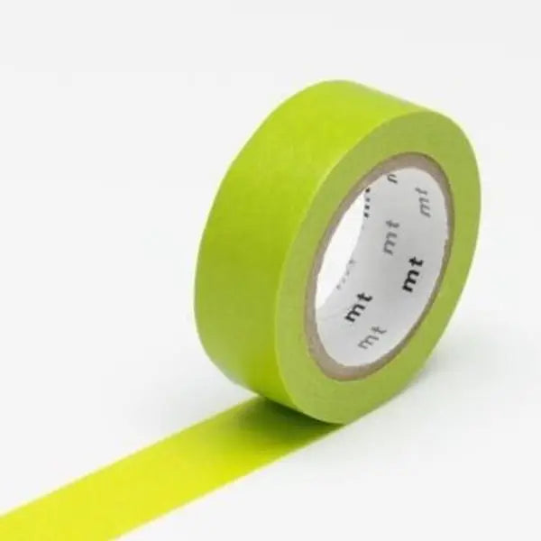 Matte Lime Green Washi Tape by MT Kamoi Kakoshi