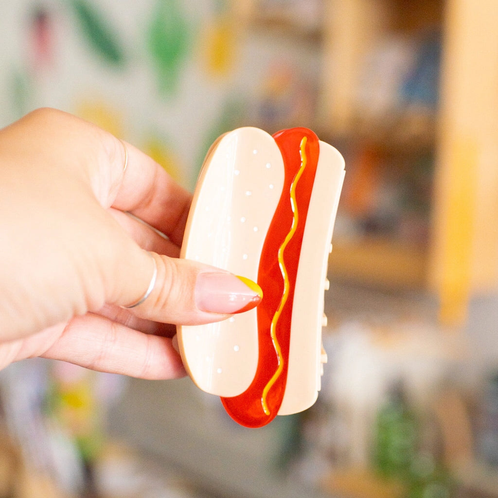 Hot Dog Hair Claw by Jenny Lemons