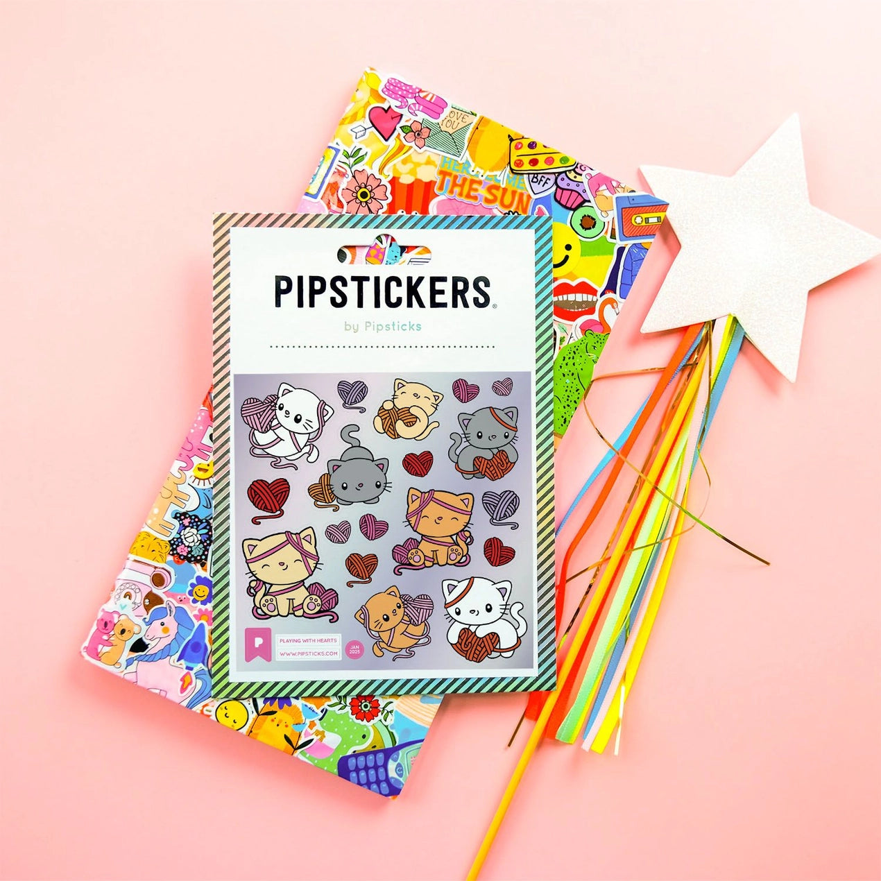 Playing With Hearts Sticker Sheet