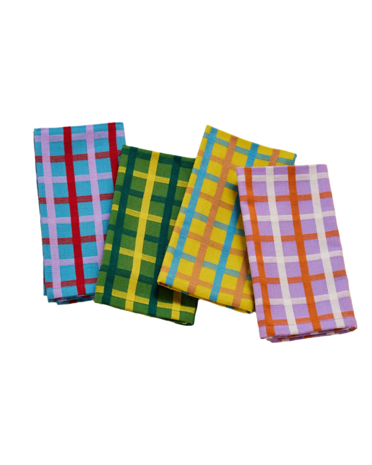 Woven Plaid Napkins by Dusen Dusen
