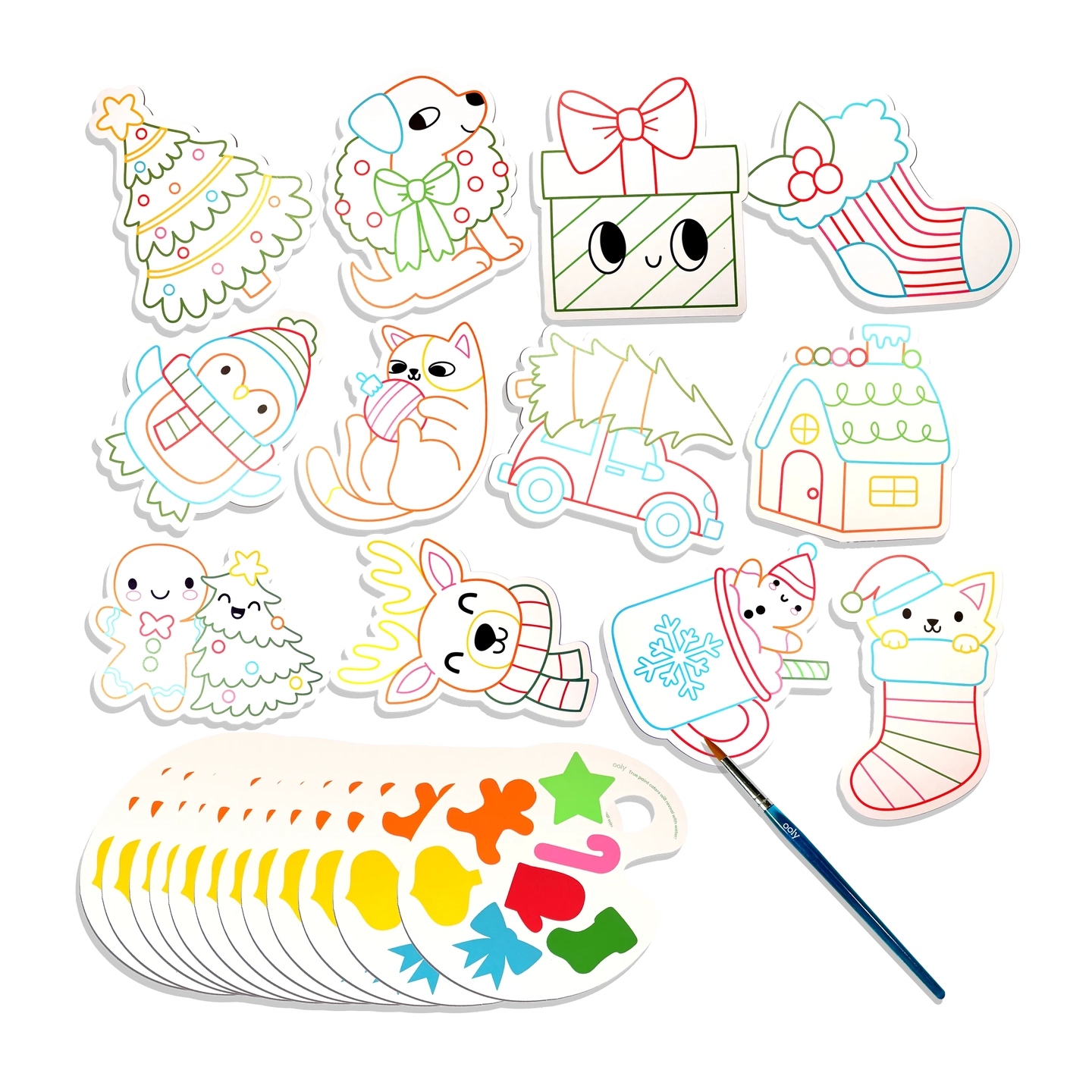 Playful Painters Easy Watercolor Painting Kit - Merry &amp; Bright