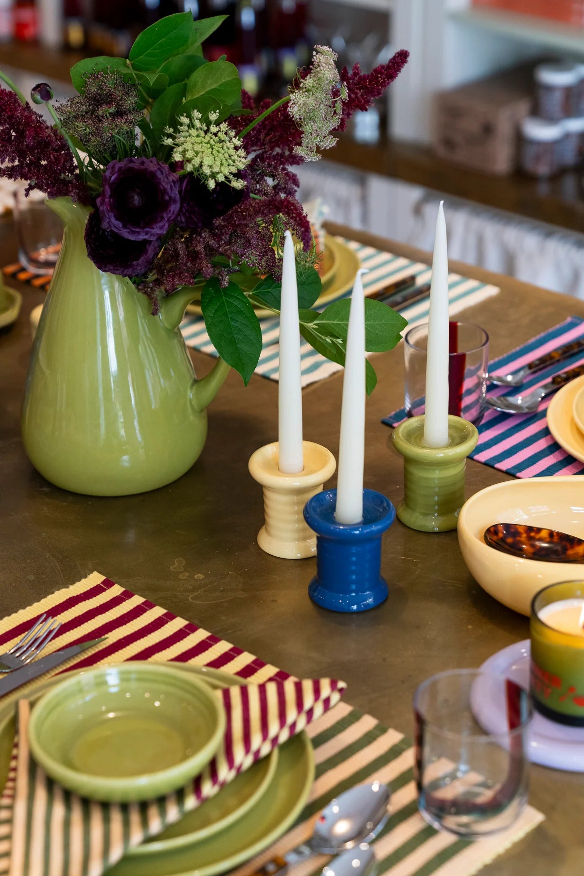 Dual Stripe Napkin Set