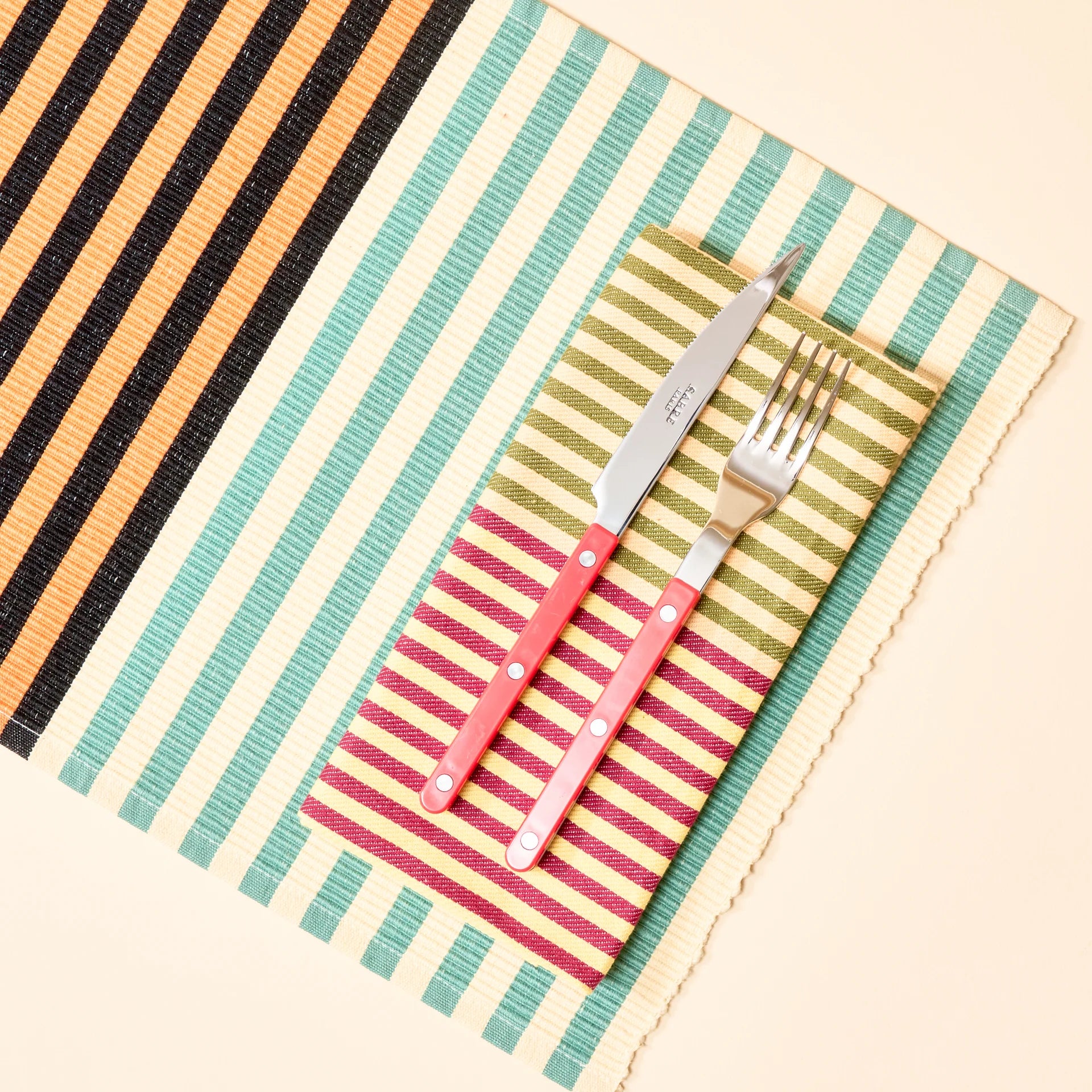 Dual Stripe Napkin Set