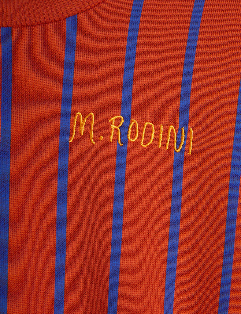 Red and Blue Striped Sweatshirt by Mini Rodini