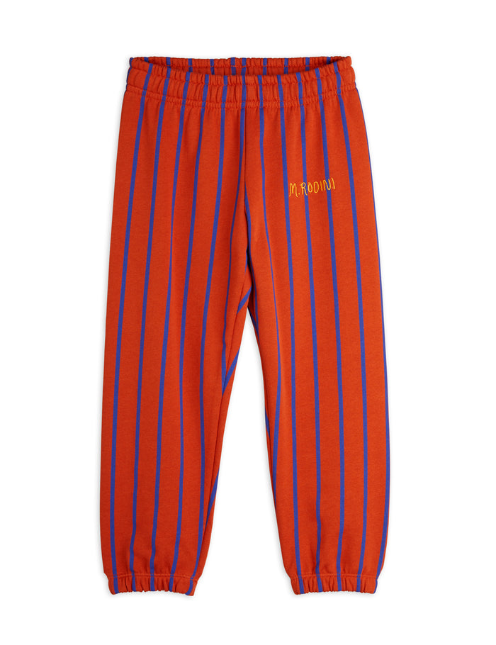 SALE Red and Blue Vertical Stripe Sweatpants by Mini Rodini