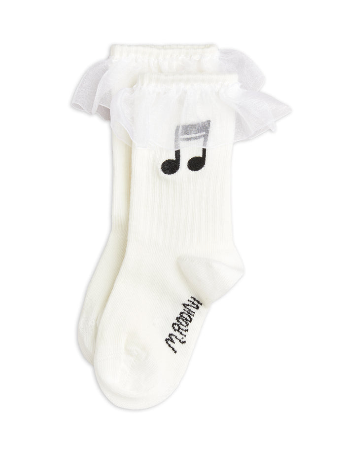 SALE Note Frill Kid Socks by Mini Rodini