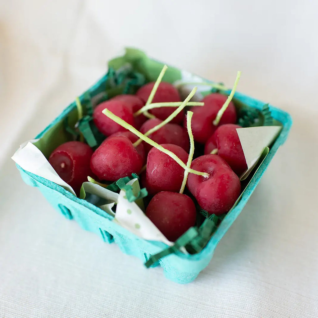 Beeswax Cherry Birthday Candles by Happy Organics