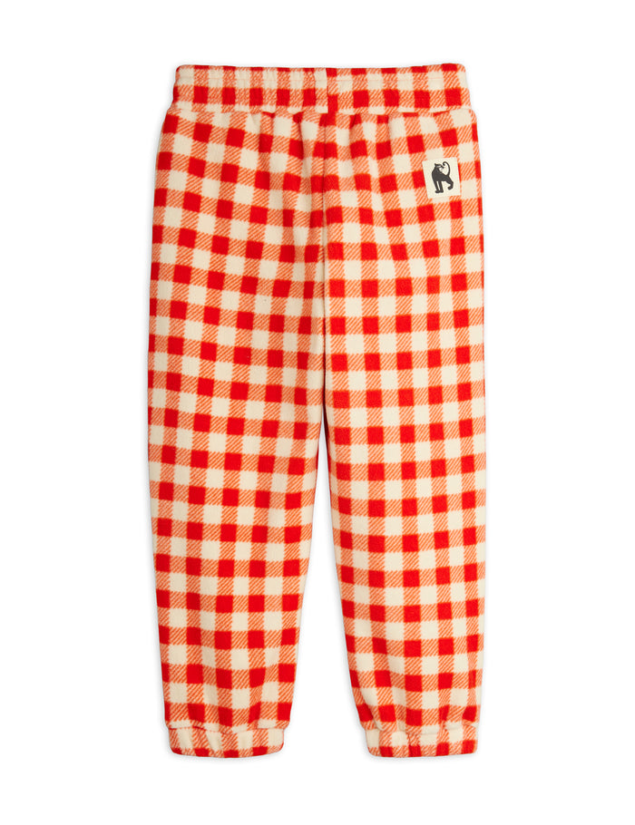 Gingham Fleece Trousers by Mini Rodini