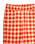 Gingham Fleece Trousers by Mini Rodini