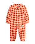 Gingham Fleece Baby Suit by Mini Rodini