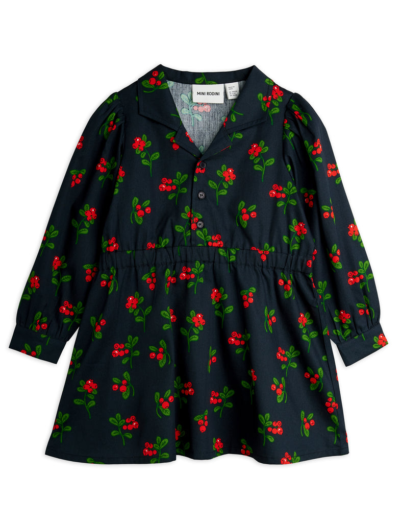 Lingonberries Woven Dress by Mini Rodini