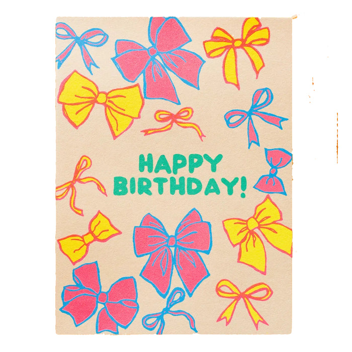 Birthday Bows Greeting Card by Alphabet Studios
