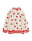 Hearts Velour Baseball Jacket by Mini Rodini