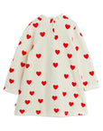 Hearts Velour Dress by Mini Rodini