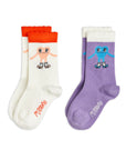 Heart in Shoes 2-Pack Socks by Mini Rodini
