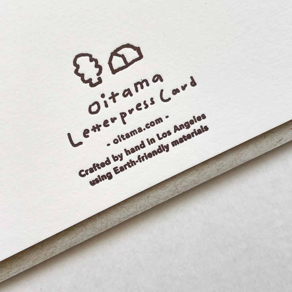 Shooting Star Squad Letterpress Card by Oitama