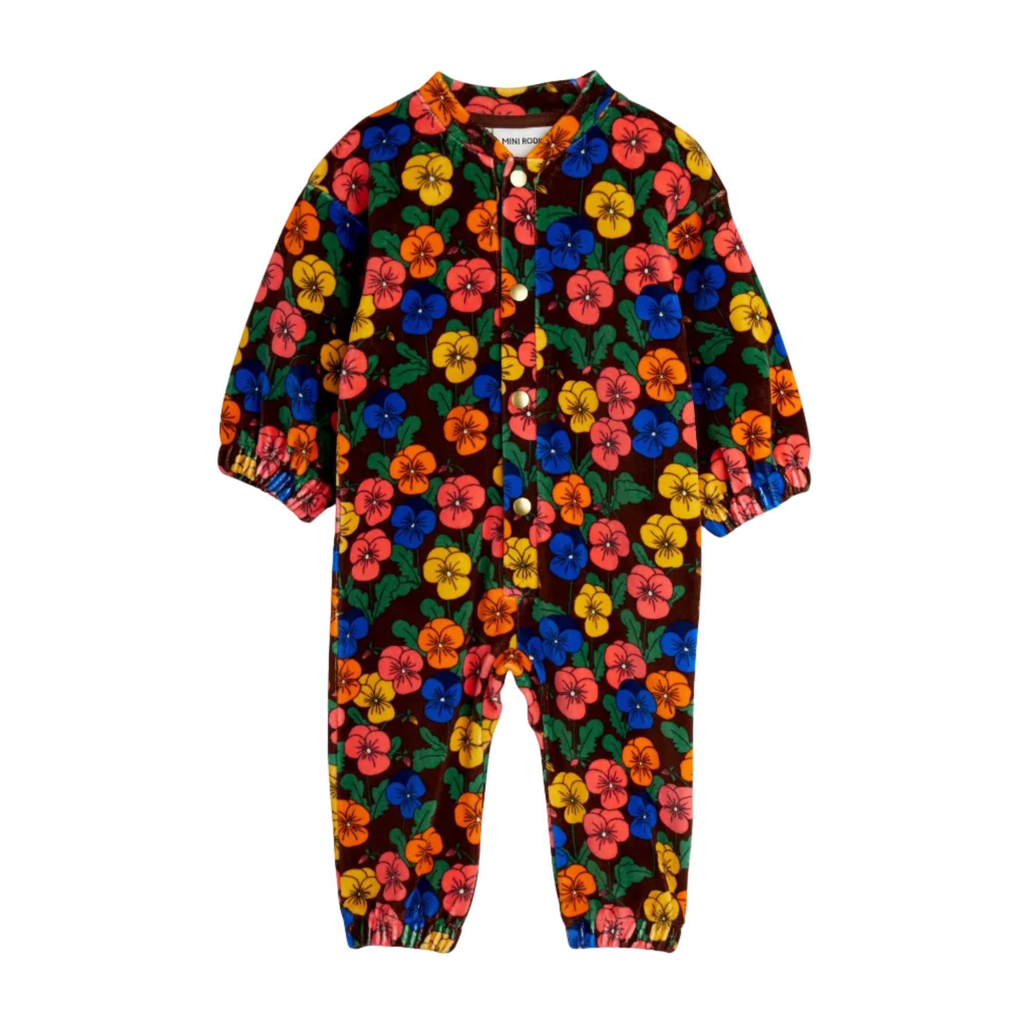 Violas Velour Baby Jumpsuit