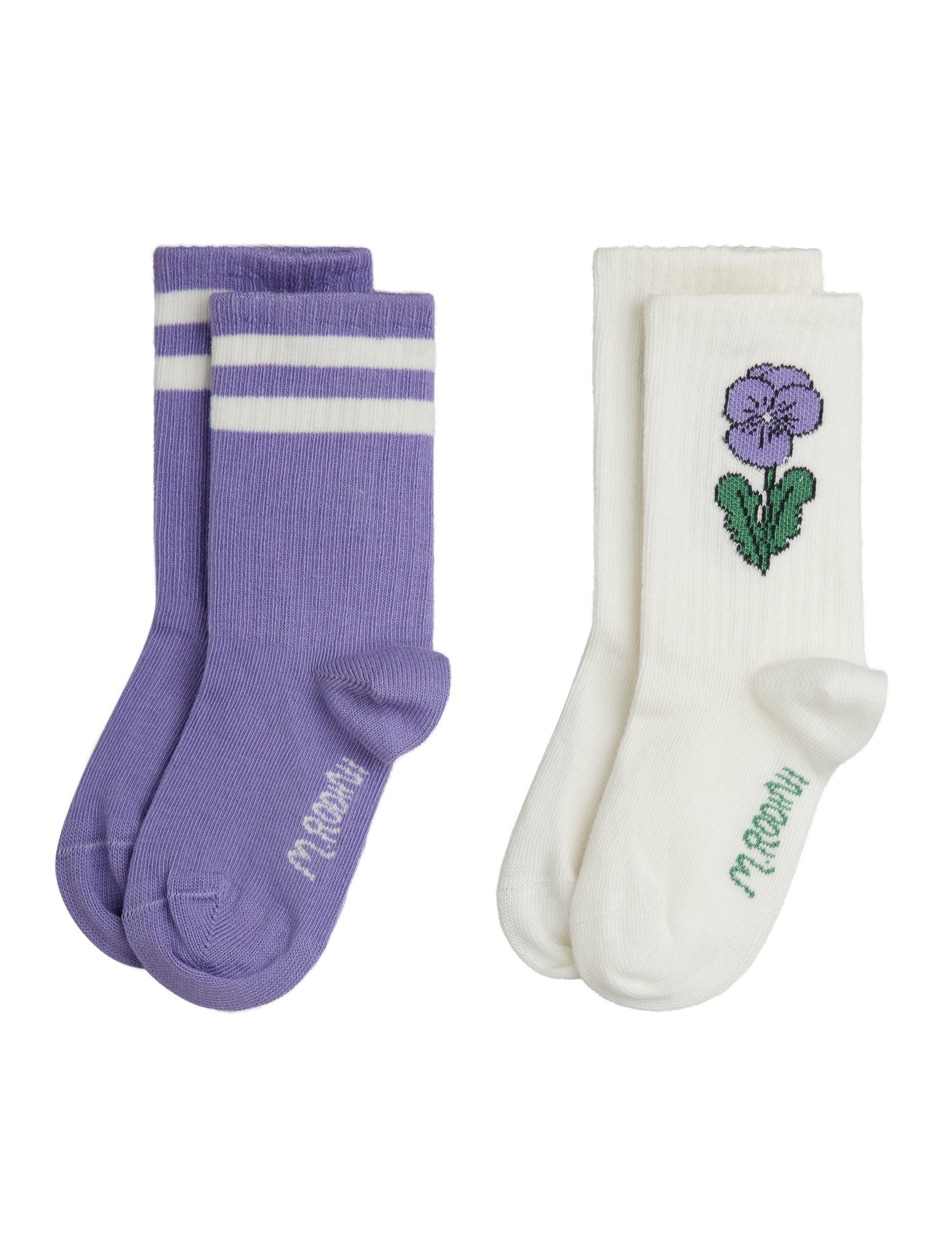 Stripe Violas 2-Pack Socks