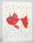 Goldfish Confetti Card