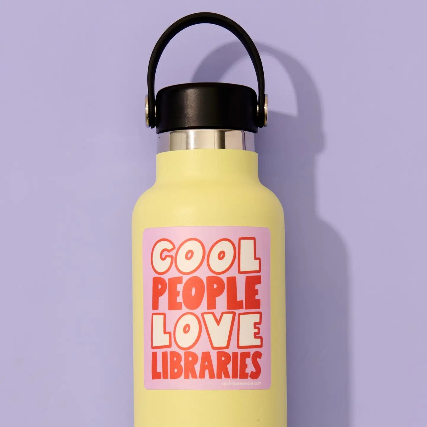 Cool People Love Libraries Vinyl Sticker