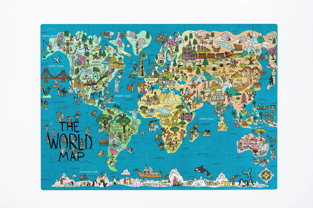 Wonderful World Puzzle - 100 large pieces by Nolja Play