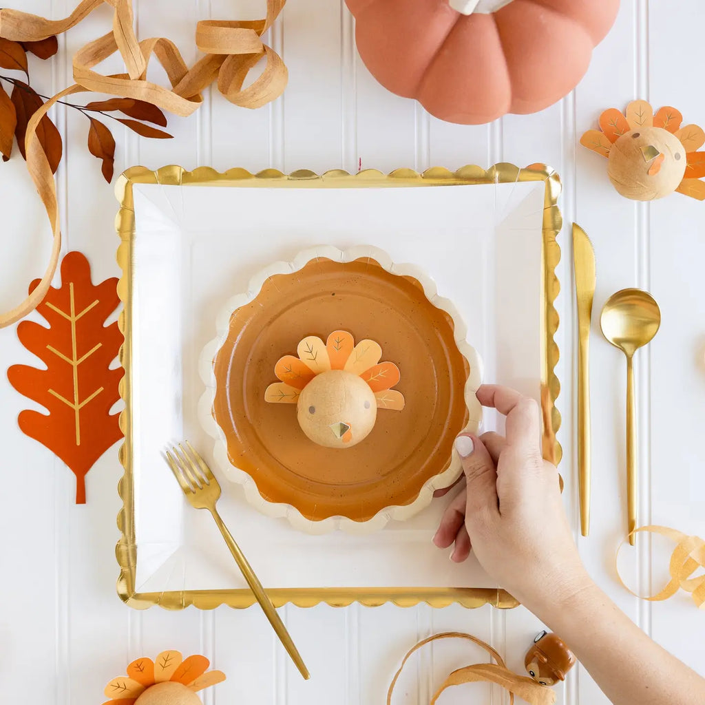 Pumpkin Pie Dessert Paper Plates by My Mind's Eye Paper Goods