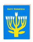 Hanukkah Flower Menorah Card by Suzy Ultman