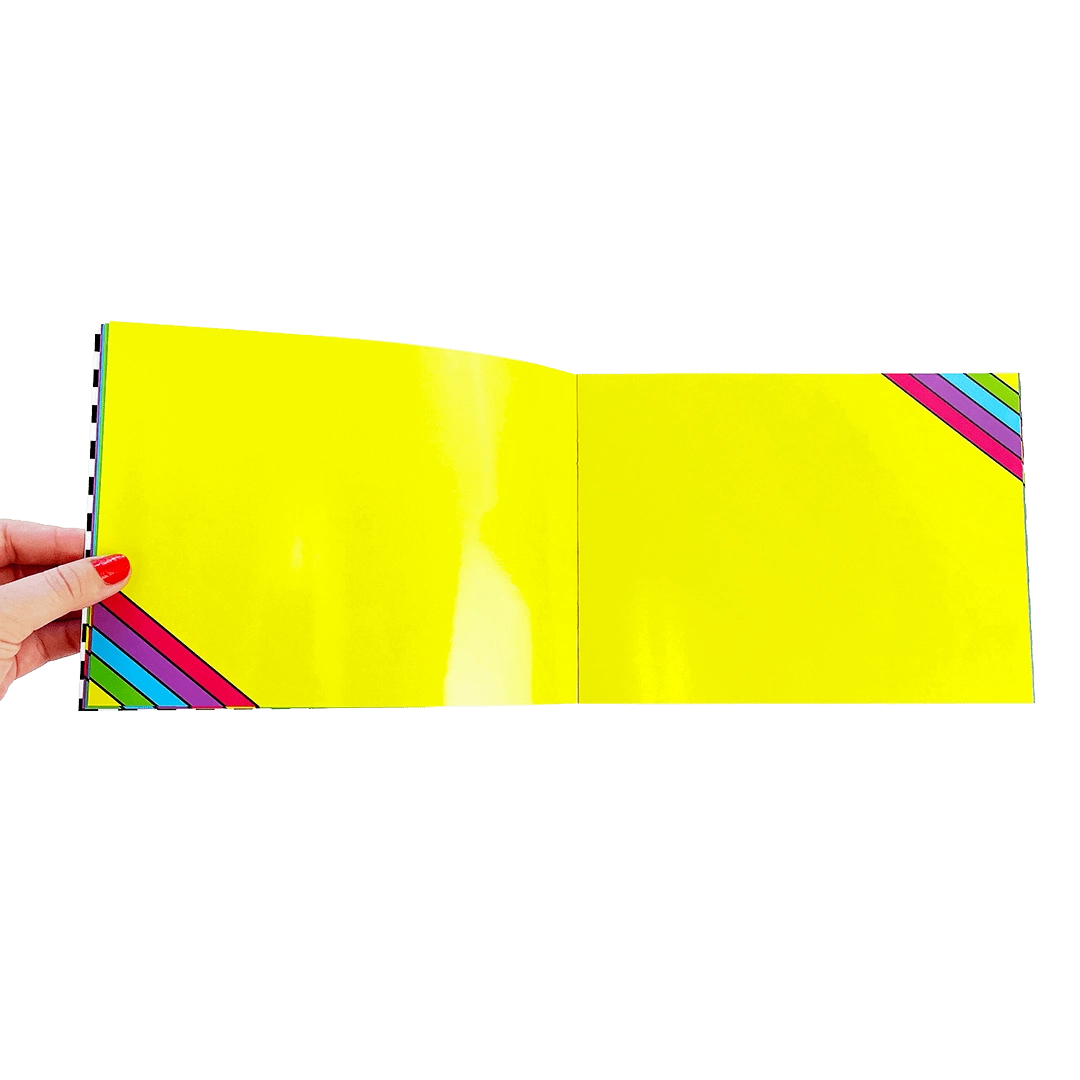 Retro Rainbow Sticker Collector Book
