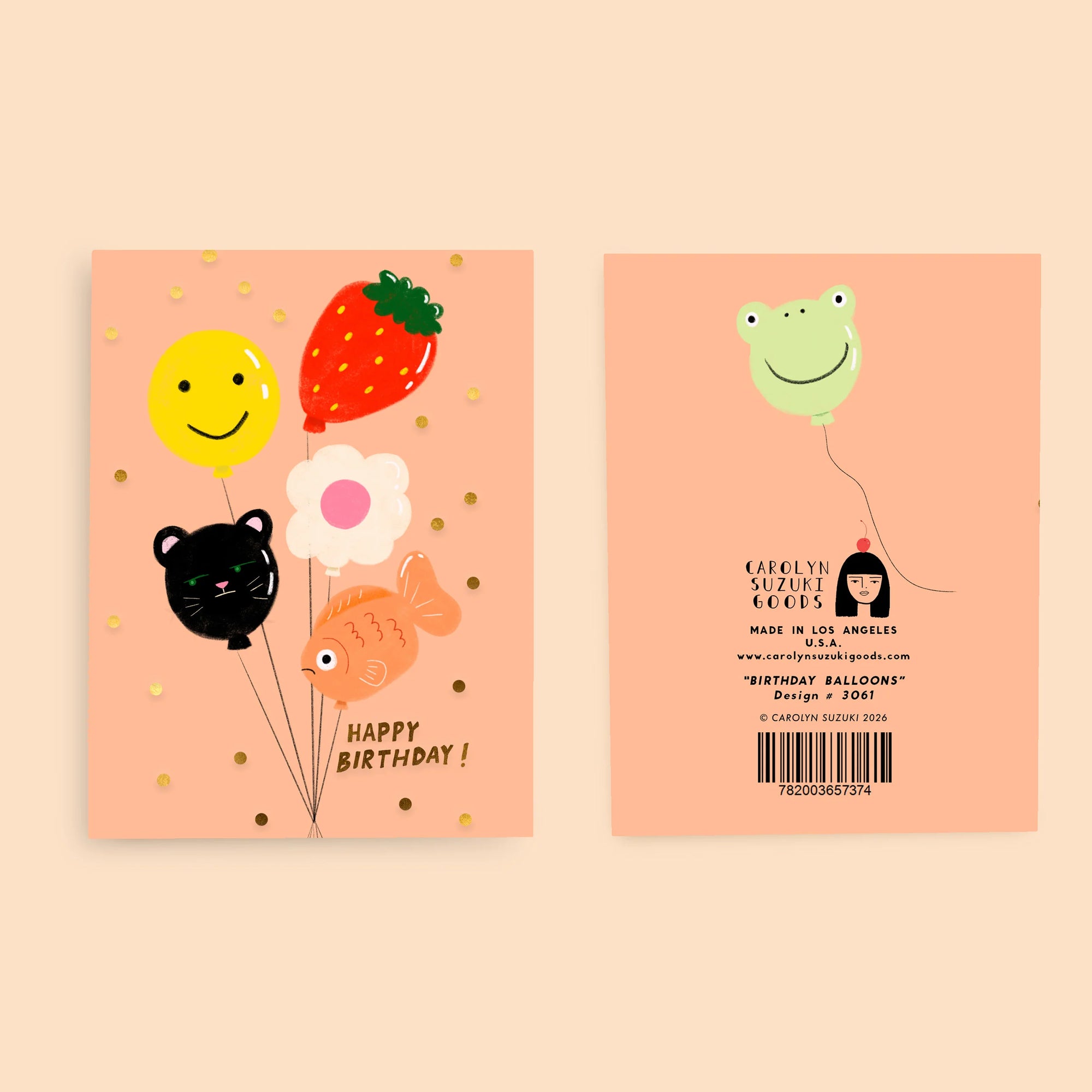 Birthday Balloons Card