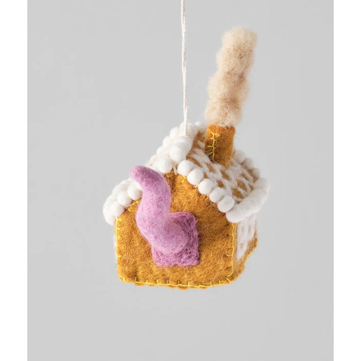 Gretel Cat in Gingerbread House Ornament