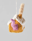Gretel Cat in Gingerbread House Ornament
