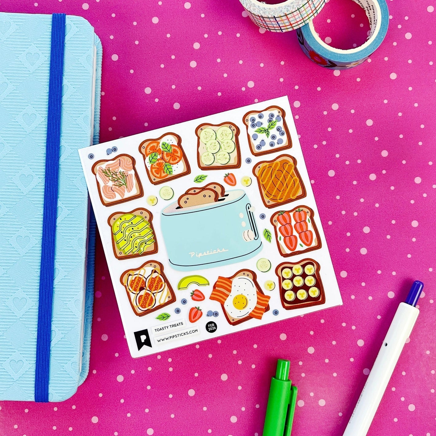 Toasty Treats Sticker Sheet