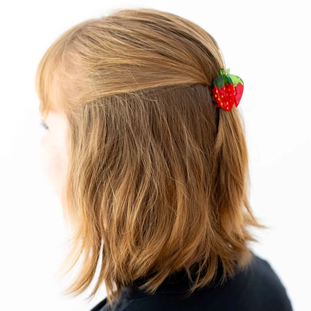 Mini Strawberry Hair Claw by Jenny Lemons