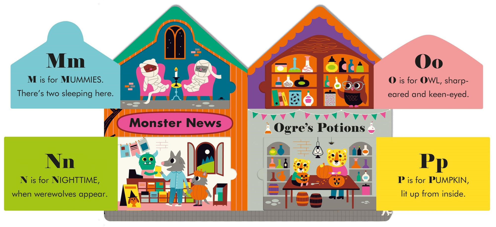 Halloween Street: A Fold-Out, Lift-The-Flap Abc Book! by Jonathan Emmett &amp; Ingela P. Arrhenius