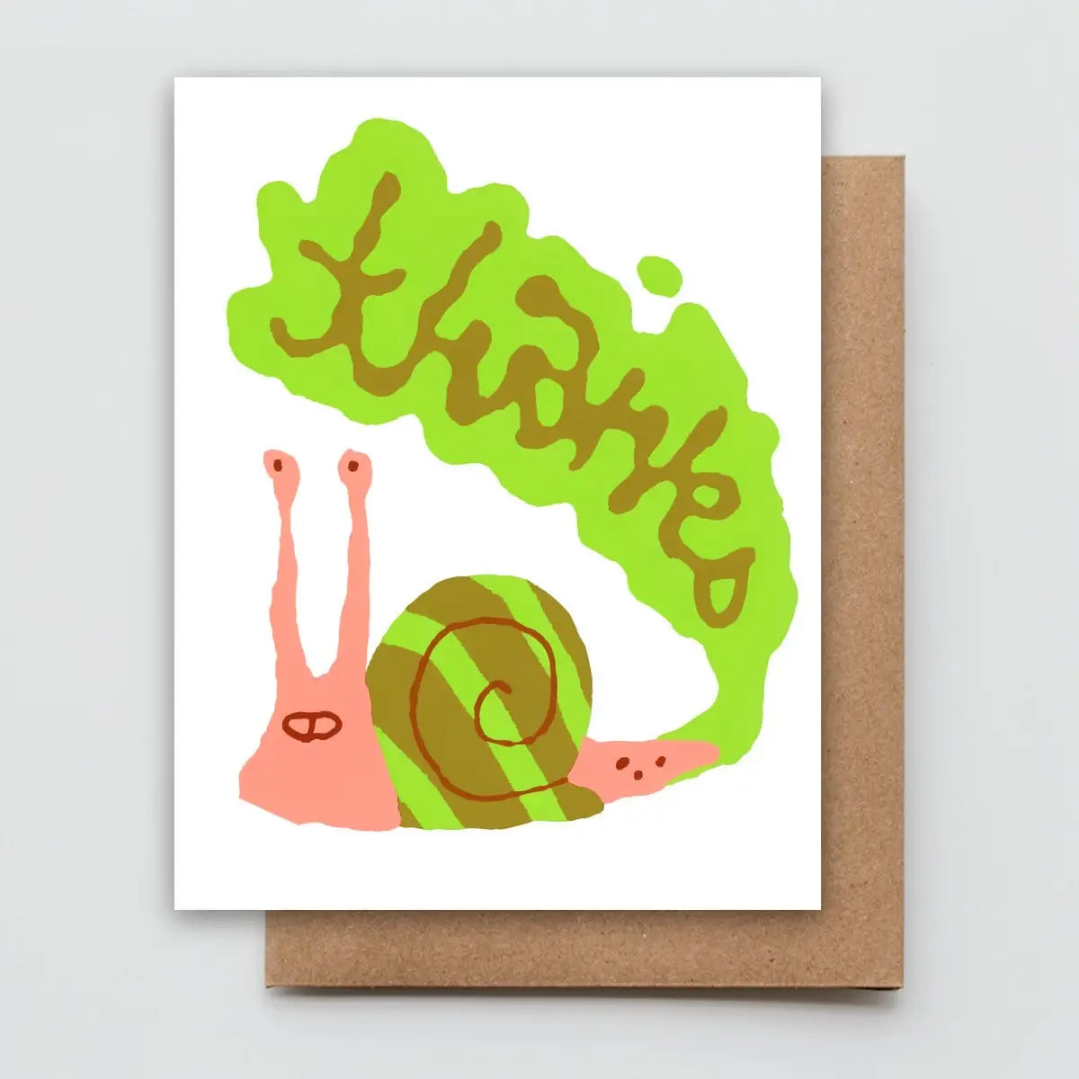 Snail Thanks Metallic Card