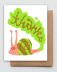 Snail Thanks Metallic Card