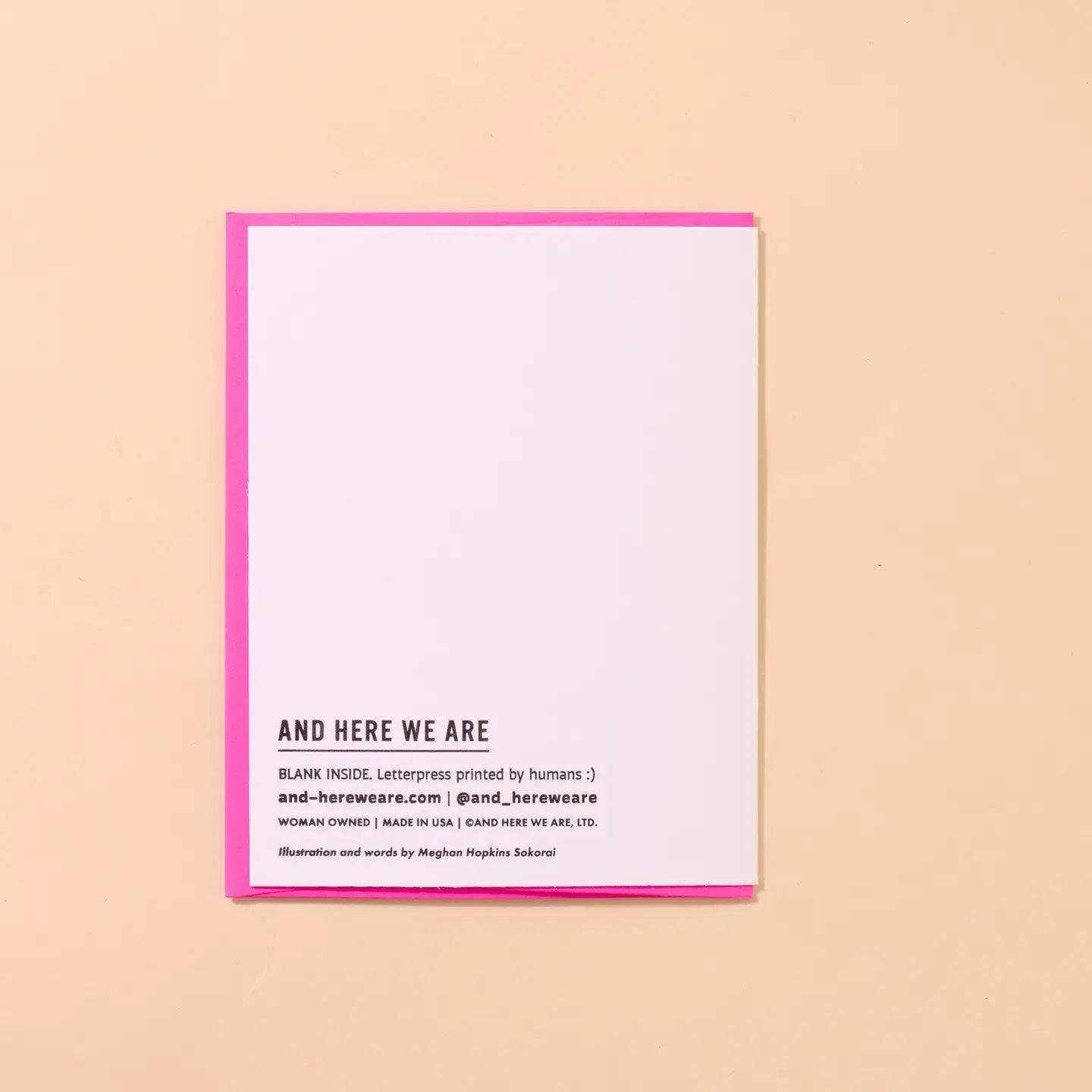 New Tot Potato New Baby Card Letterpress