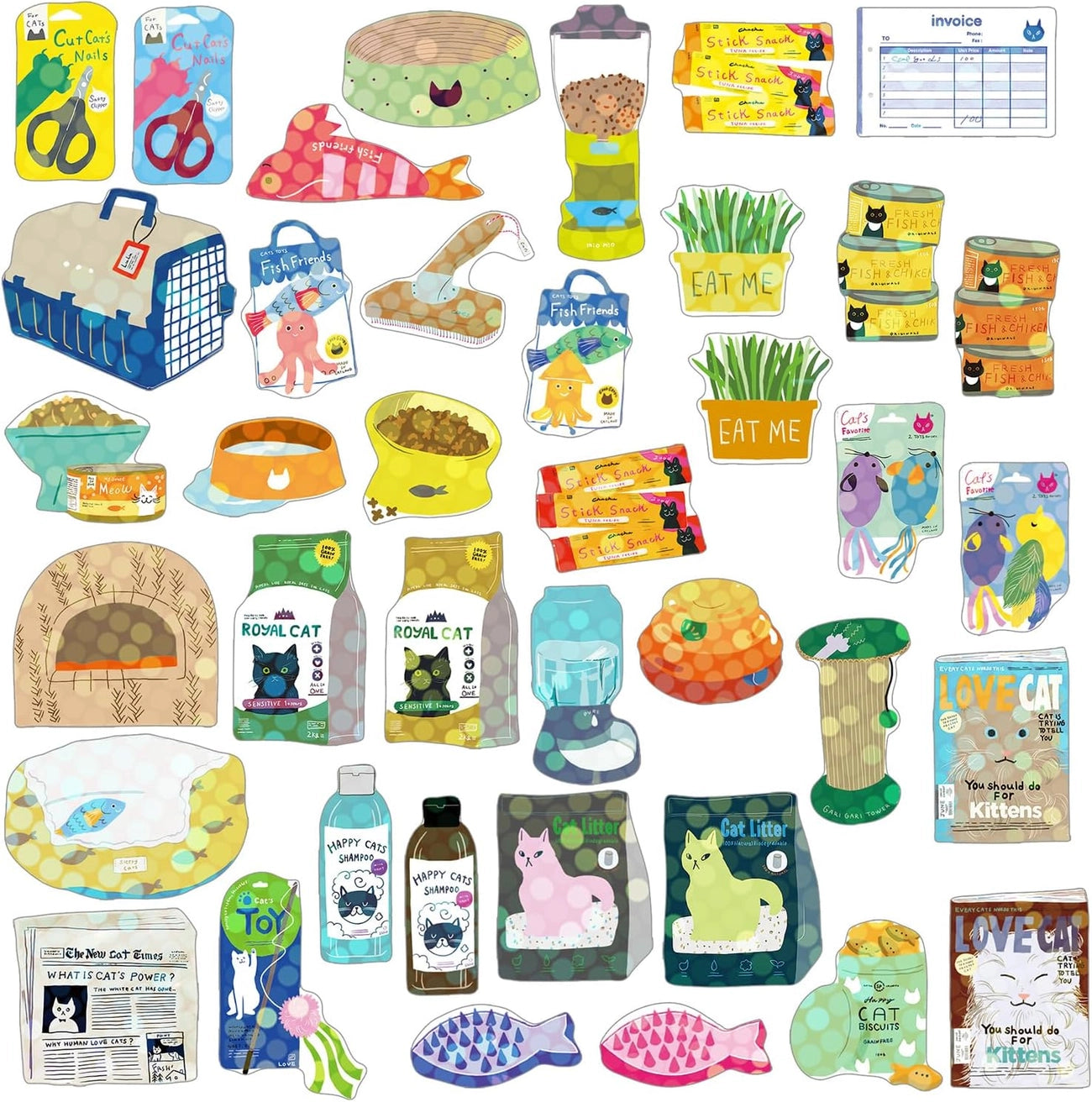Hako Cat Supply Stickers
