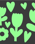 Floral Funs Mini Pack Glow-in-the-Dark Stickers