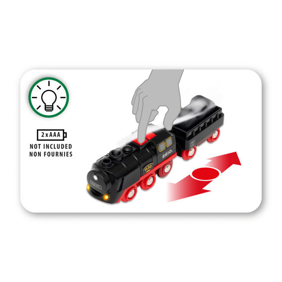 Battery-Operated Steaming Train by BRIO
