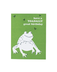 Toad Birthday Card by Egg Press