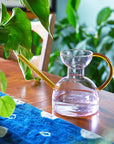 Pink Glass Watering Can