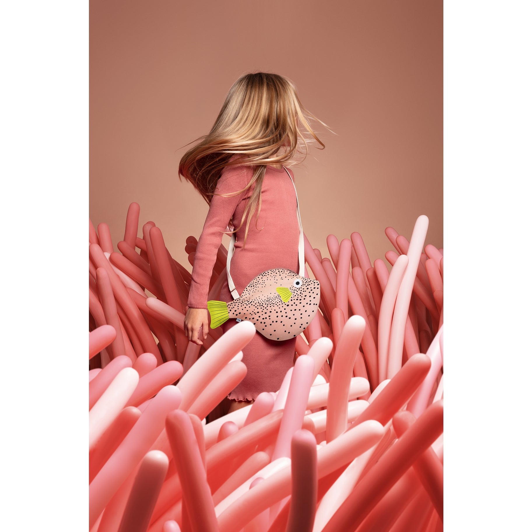 Pink Pufferfish Bag - Small by Don Fisher