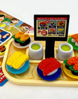 Conveyor Belt Sushi Eraser Set by Iwako
