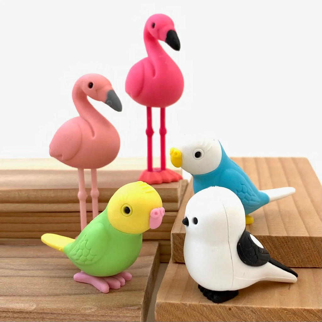 Bird Eraser Set by Iwako