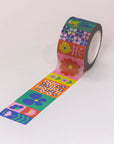 Flowerblock Wide 25mm Washi Tape